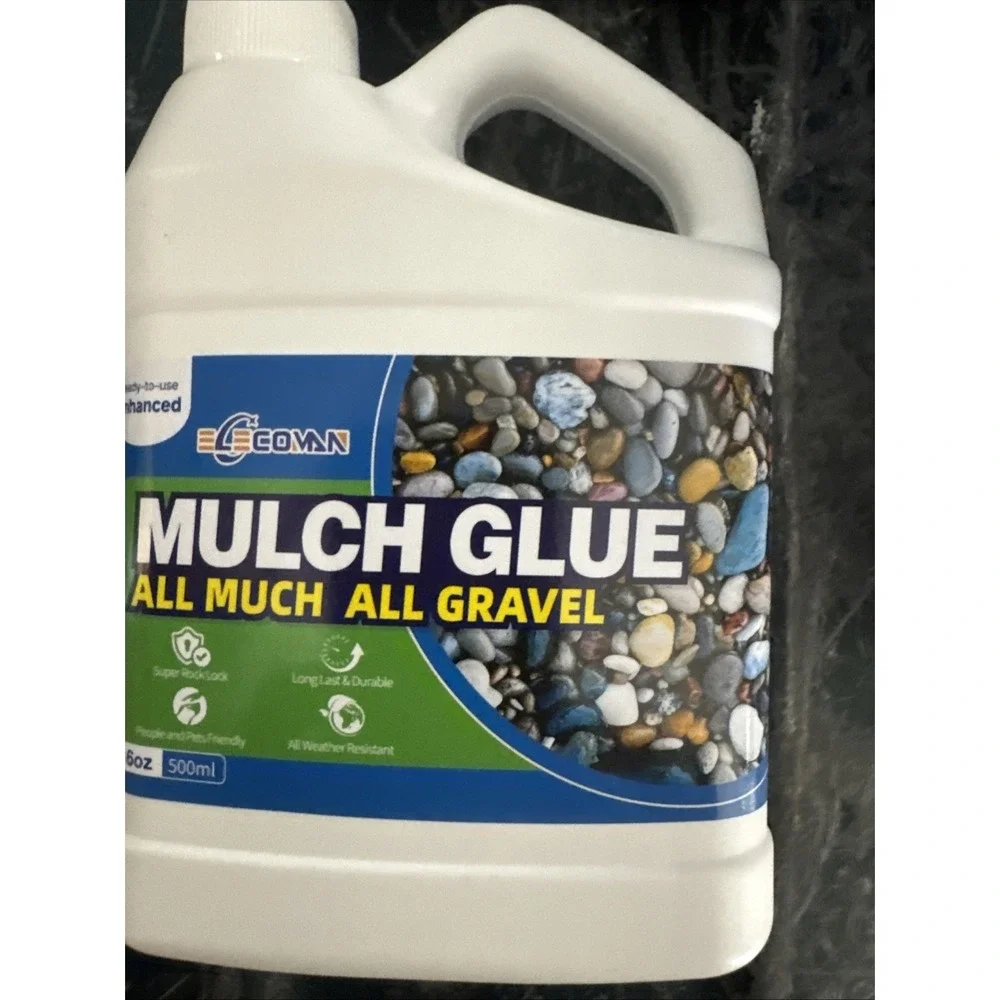 Enhanced Mulch Glue Gravel Rock Landscape 1 Gallon-2 16oz Hold Safe For Flowers